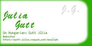 julia gutt business card